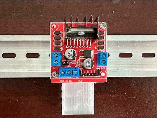 din rail mount l298n motor drive controller board by notlikealeafonthewind dinrail driver 3d print model - Mito3D