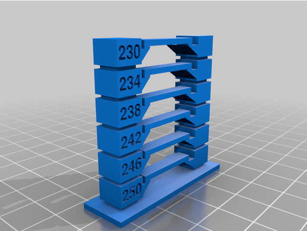 my personalizado temperatura torre 230 250 by stephensullivan 3D print model - Mito3D