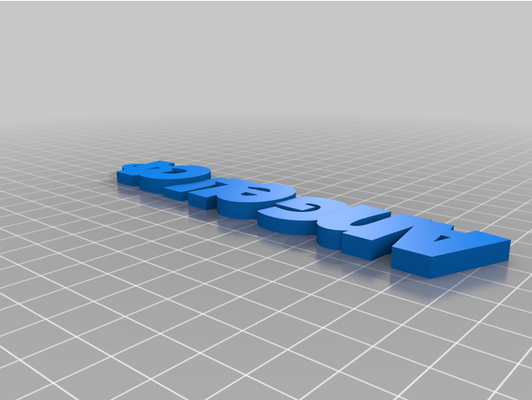 angelica customized iamburny's text - keyring keyfob by beautyfoster 3d print model - Mito3D