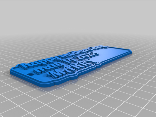 my marry ustomized multiline tag or keychain by puggybug 1 customized 3d print model - Mito3D