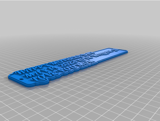 my william customized multiline tag or keychain by puggybug 1 3d print model - Mito3D