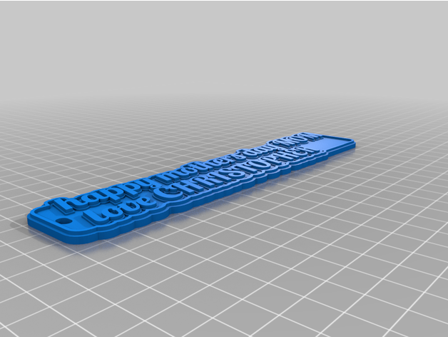 chris personalizzato multilinea etichetta or portachiavi by puggybug 1 3D print model - Mito3D