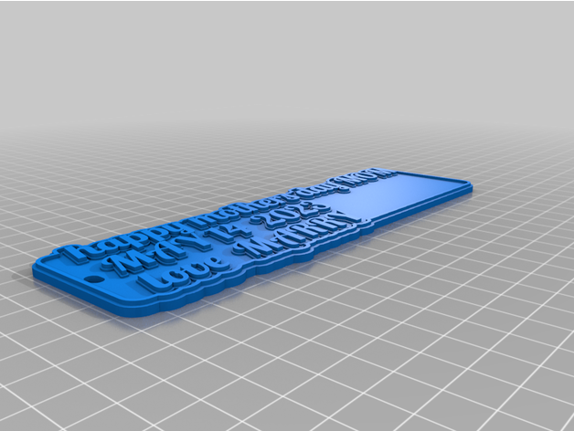 marry customized multiline tag or keychain by puggybug 1 3D print model - Mito3D