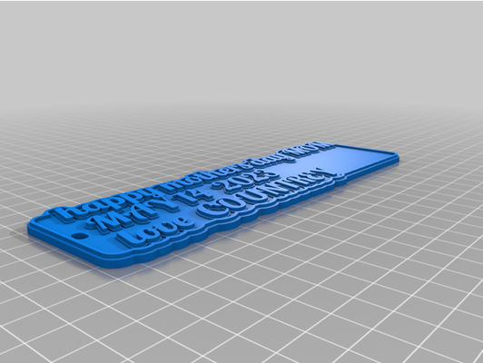 cortjulie customized multiline tag or keychain by puggybug 1 3d print model - Mito3D