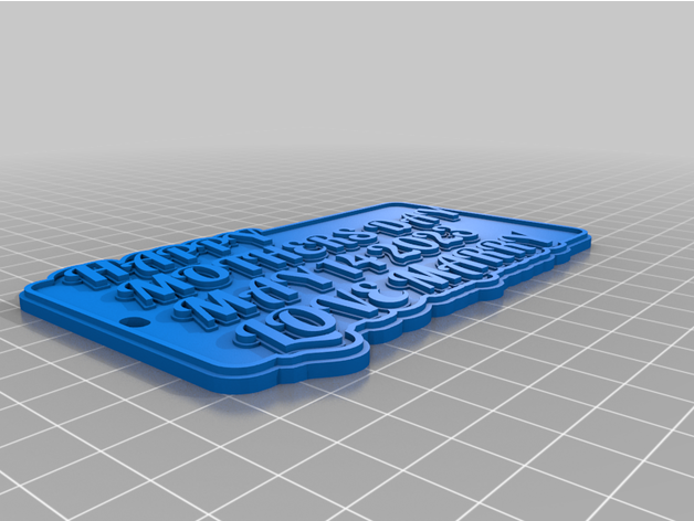 m2nd marry customized multiline tag or keychain by puggybug 1 3D print model - Mito3D