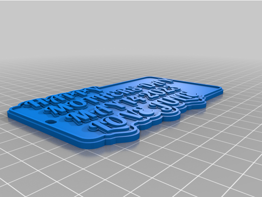 julie customized multiline tag or keychain by puggybug 1 3d print model - Mito3D