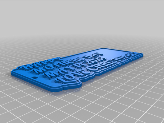 m2nd marry customized multiline tag or keychain by puggybug 1 3d print model - Mito3D