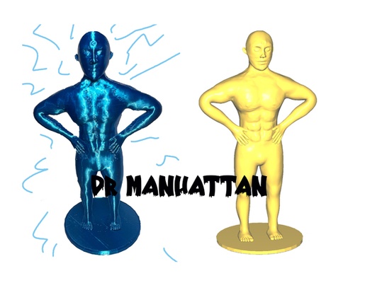 dr manhattan by bigboomprints i fumetti dccomics dc medico meraviglia supereroe super furfante 3d print model - Mito3D