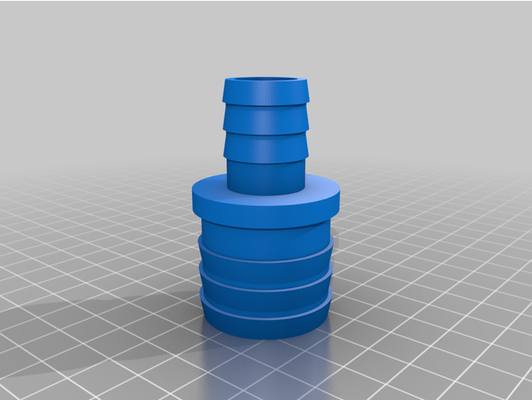 1 4 to 3 adapter by christian angepasst 3d print model - Mito3D