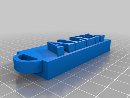 bloquear llavero romano fuente by burbujajuze 3d print model - Mito3D