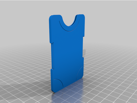 biglietto piatto by jokel8 lockcard portafoglio sottile 3d print model - Mito3D