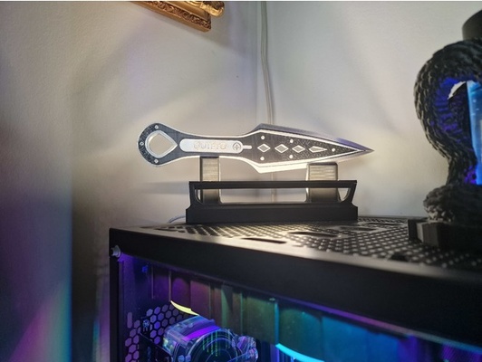 espectro kunai caranguejo eremita suporte led lighting by blackbeeultra ápice legendas herança 3d print model - Mito3D