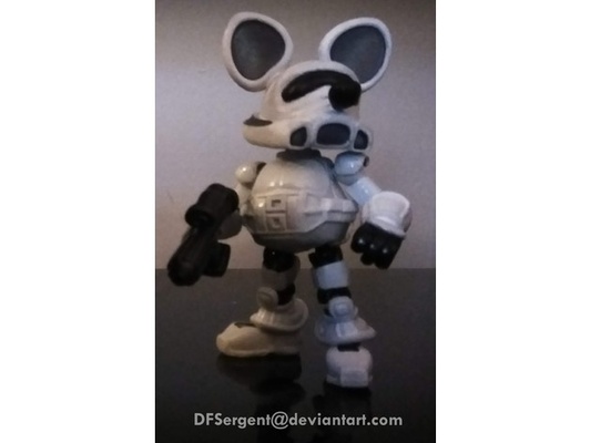 ratotrooper by dfsergent açao figura arte articulado rato estrela guerras stormtrooper soldado 3d print model - Mito3D
