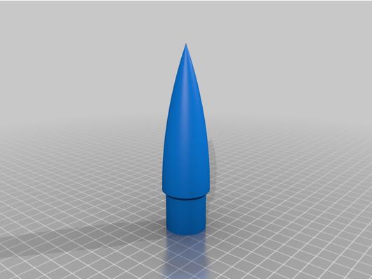 my personalizado personalizador modelo foguete nariz cone fábrica by camcurtis11 3d print model - Mito3D