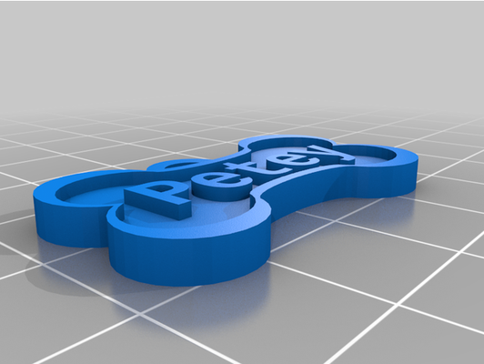 my customized dog tag ps zn mka v1 by reverendod 3d print model - Mito3D