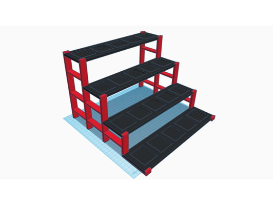 lego brickheadz stand podium by funkylizard2 display compatible 3d print model - Mito3D