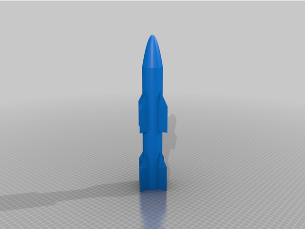 missile by sponsorisé nike 3d impression imprimante armée l'air exploser explosif pistolet lego seigneur of anneaux lotr machine militaire nerf fusée russie silo étoile guerres mitraillette etats unis 3D print model - Mito3D