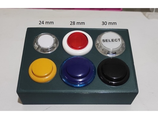 arcade stick button test tool by mytokat84 24 mm 28 30 qanba sanwa 3d print model - Mito3D