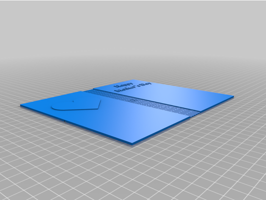 my customized folding greeting card by rstaniskis 3d print model - Mito3D