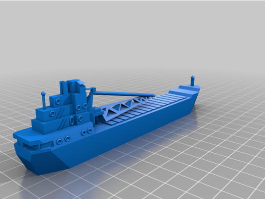 sam louvar by pacífico cebola 3dmodel barco passeios barcos massa transportadora carga cargueiro delaware ótimo lagos modelo navio nave espacial 3d print model - Mito3D