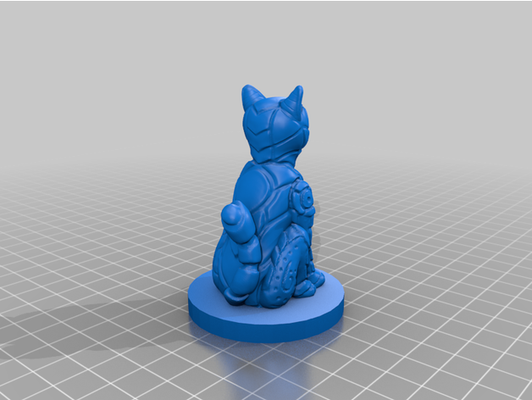 espíritu guardián gato by melón fuego dnd 3d print model - Mito3D