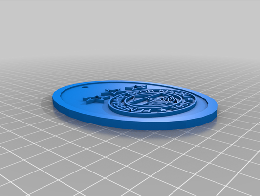 fb clé by crier porte clés logo 3d print model - Mito3D