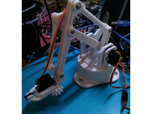 eeezybot-arm remix by minihawk robot robotics servo 3d print model - Mito3D