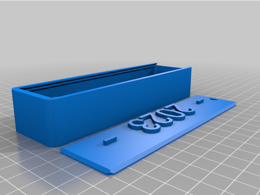 lápiz or bolígrafo caja by pitón friki 101 envase tapa soporte pequeña partes almacenamiento 3d print model - Mito3D