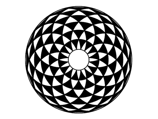 torus 6 to 22 cercles laser gravure portes verser by vvpix sacré géométries géométrie 3d print model - Mito3D