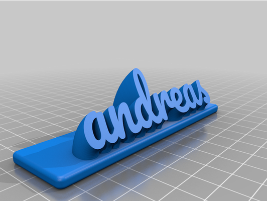 andreas by vibrazione personalizzato 3d print model - Mito3D