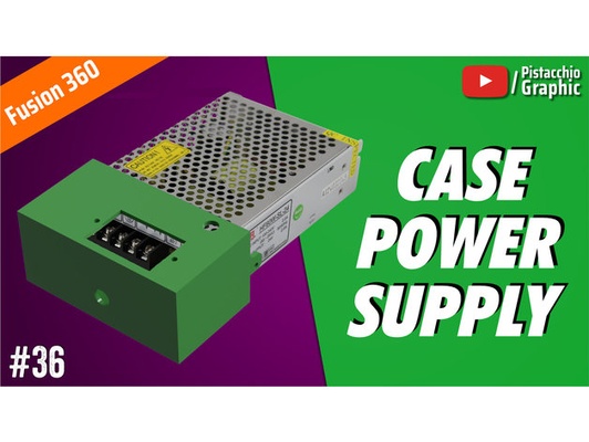 36 case power supply fusion 360 pistacchio graphic by pistacchiographic autodesk font fusion360 3d print model - Mito3D