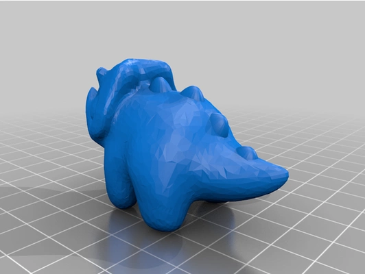 chibi triceratops by starlord909 childrens toy cute dinosaur dinosaurs triceratop 3d print model - Mito3D