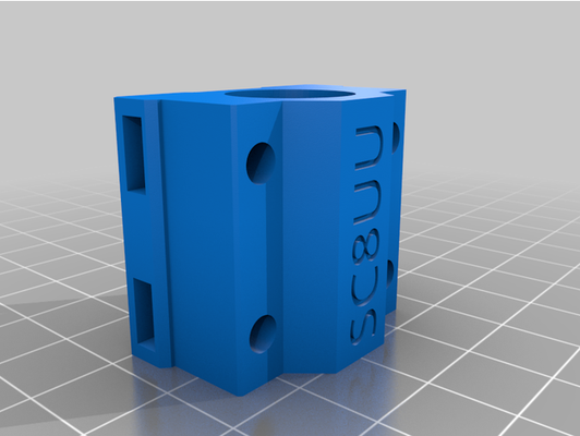 bearing carrier lm8uu by faultedlogic anet a8 housing prusa sc8uu 3d print model - Mito3D