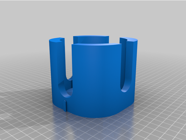 gl45 500ml media bottle holder by cecilsan glassware kimble laboratory 3D print model - Mito3D