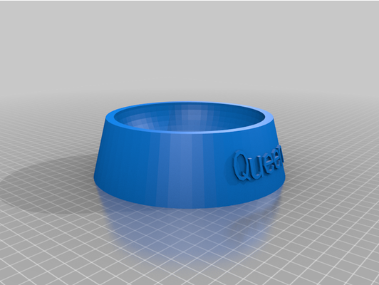 ciotola regina by acaiola personalizzato 3d print model - Mito3D