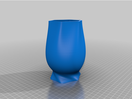 vaso by moonztar fiore spirale contorto design modalità 3d print model - Mito3D