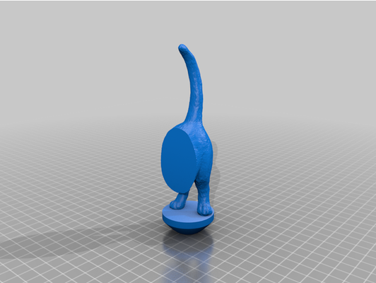 chat bout robinet manipuler by grand néerlandais 3d print model - Mito3D