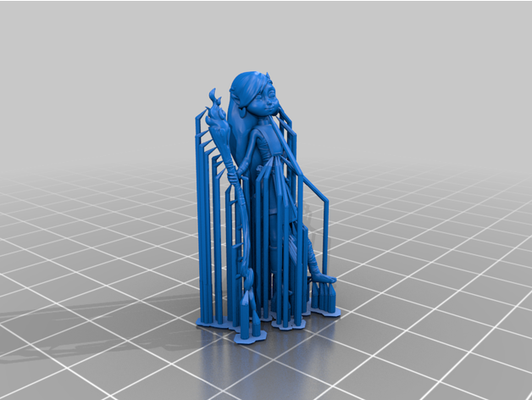 stylised druid pre-supported by tytantroll miniatures 3d print model - Mito3D