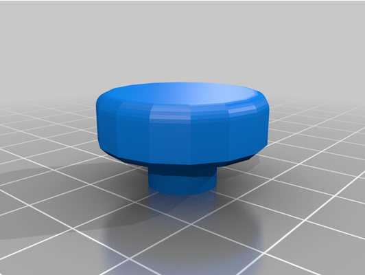 radio knob standard size by theindominusgamer 3d print model - Mito3D