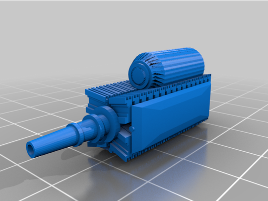 battletech gauss fusil by coeur charbon 3d print model - Mito3D