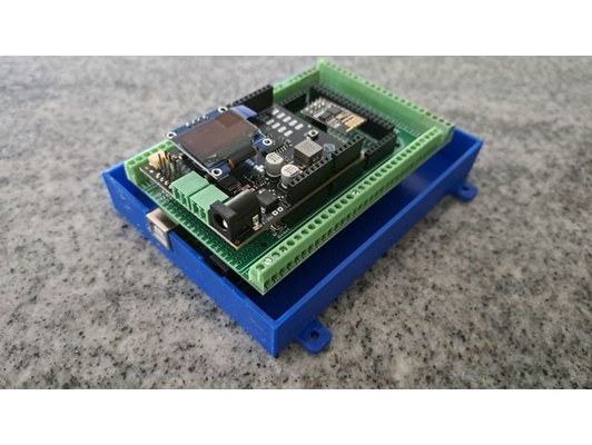 arduino-mega baseplate by energiebrand arduino mega 2560 dcc dccex dcc-ex housing 3d print model - Mito3D