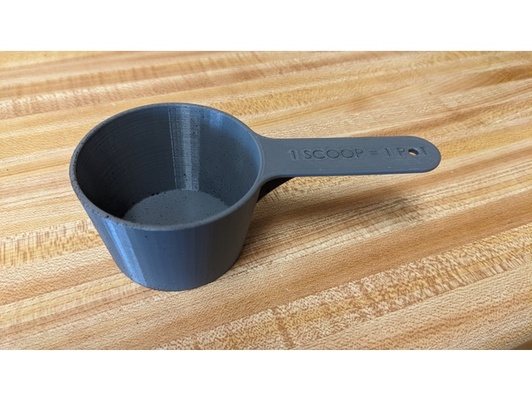 coffee scoop 1 pot 10 cups by wtf racing machine maker supplies scooper 3d print model - Mito3D