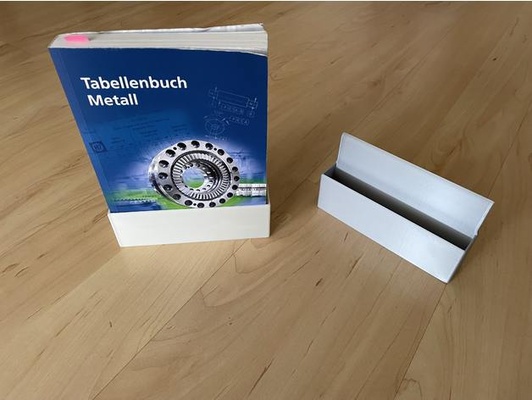 b cherhalter tabellenbuch metall cherschutz by ap7718 book bookshelf cover creality ender 3 3d print model - Mito3D