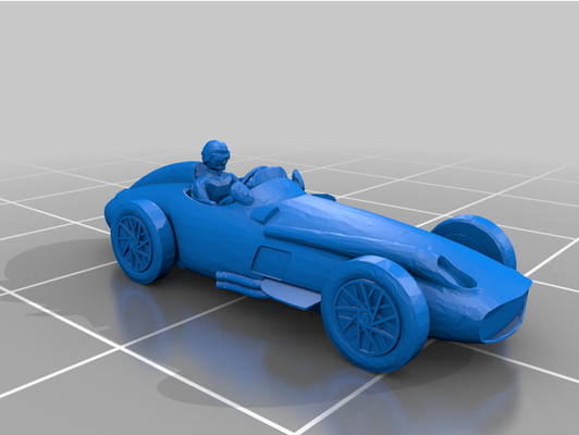 mercedes w196 by trevinogonzalvo 3d print model - Mito3D