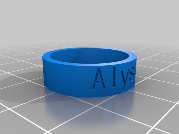 my personnalisé bague by plell3 3D print model - Mito3D