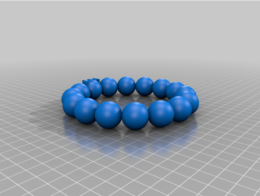 3dprinted braclet by jeffman403 3d print model - Mito3D