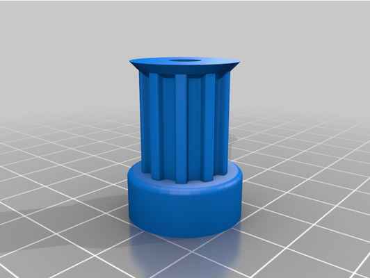 my customized parametric pulley - lots of tooth profiles by izvitox 3d print model - Mito3D