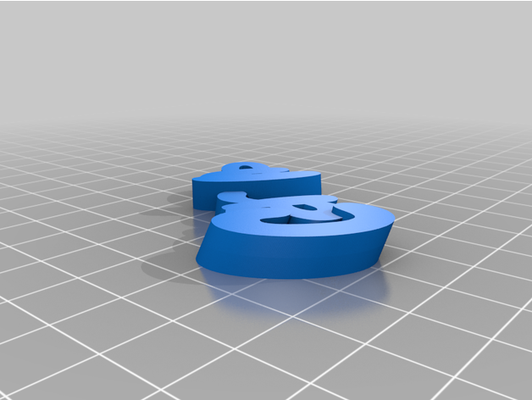 my customized iamburny's v2 text - keyring keyfob by ab3dpt 3d print model - Mito3D