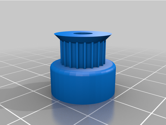 gt2 20t 6mm pulley by rathan47 customized 3d print model - Mito3D