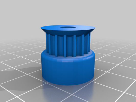 gt2 16t 6mm pulley by rathan47 customized 3d print model - Mito3D